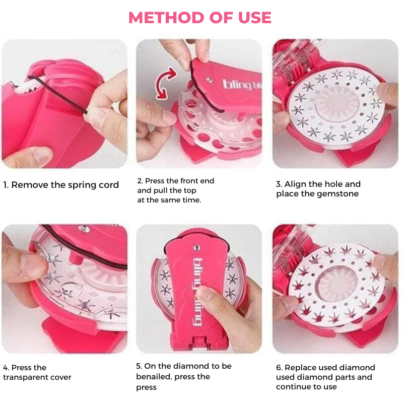 Blinger Gem Heftgerät: Dekorieren Sie Ihre Accessoires mit Glanz