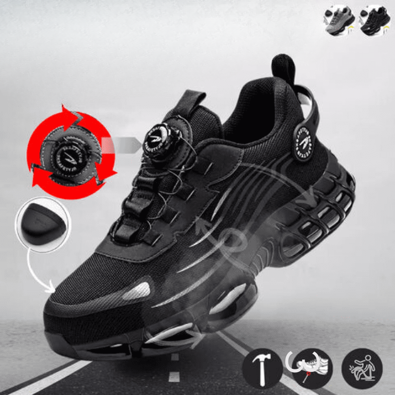 Henner Z90 ultralehké bezpečnostní boty odolné proti opotřebení s otočnou sponou a ocelovou špičkou