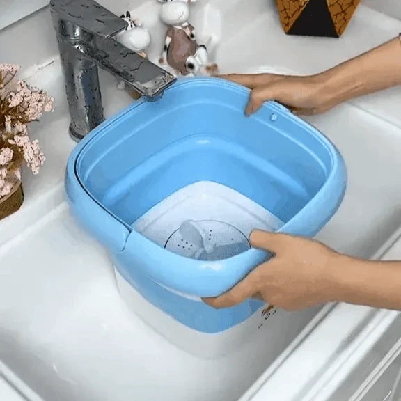 Portable mini washing machine: express washing and drying 