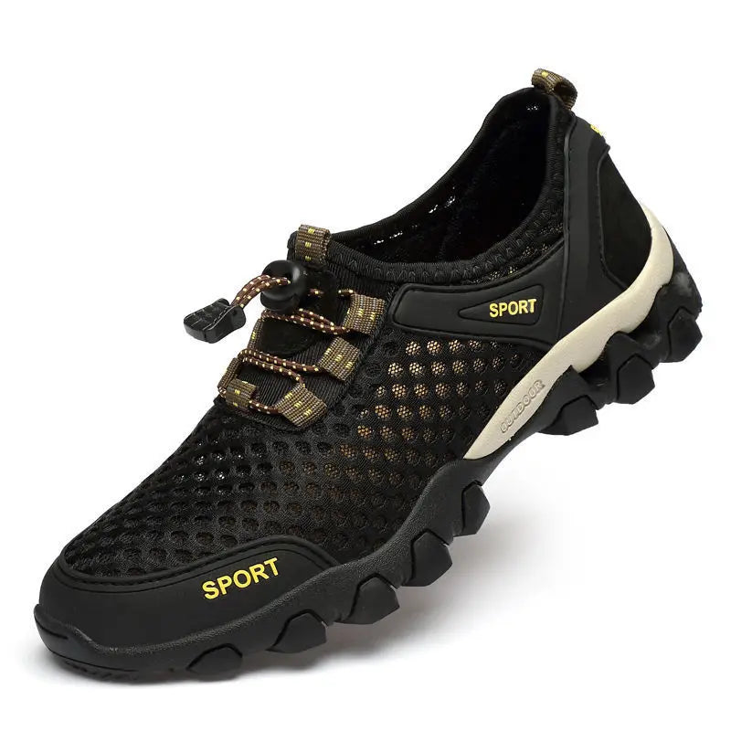 Orthopedic hiking shoes with quick-drying 