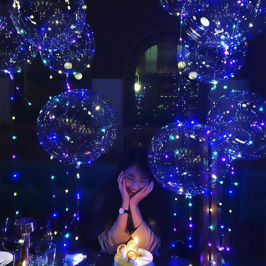 Wiederverwendbare LED-Luftballons zur Beleuchtung Ihrer Feste (X10)